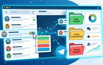 고객 관리 및 CRM 대화방 색상 태그(라벨) 기능과 프로세스별 대화 폴더 연동을 통해, 텔레그램을 활용한 고객 관리(CRM)를 극대화하는 실전