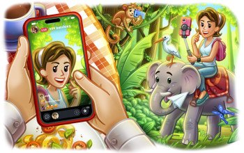 라이브 스토리, 반복 메시지, 선물 경매 등