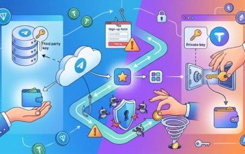 Web3 Wallet Guide 텔레그램 미니앱 코인 지갑 연동법과안전한 자산 보호 수칙 수탁형 지갑과 비수탁형 톤키퍼(Tonkeeper)의 핵