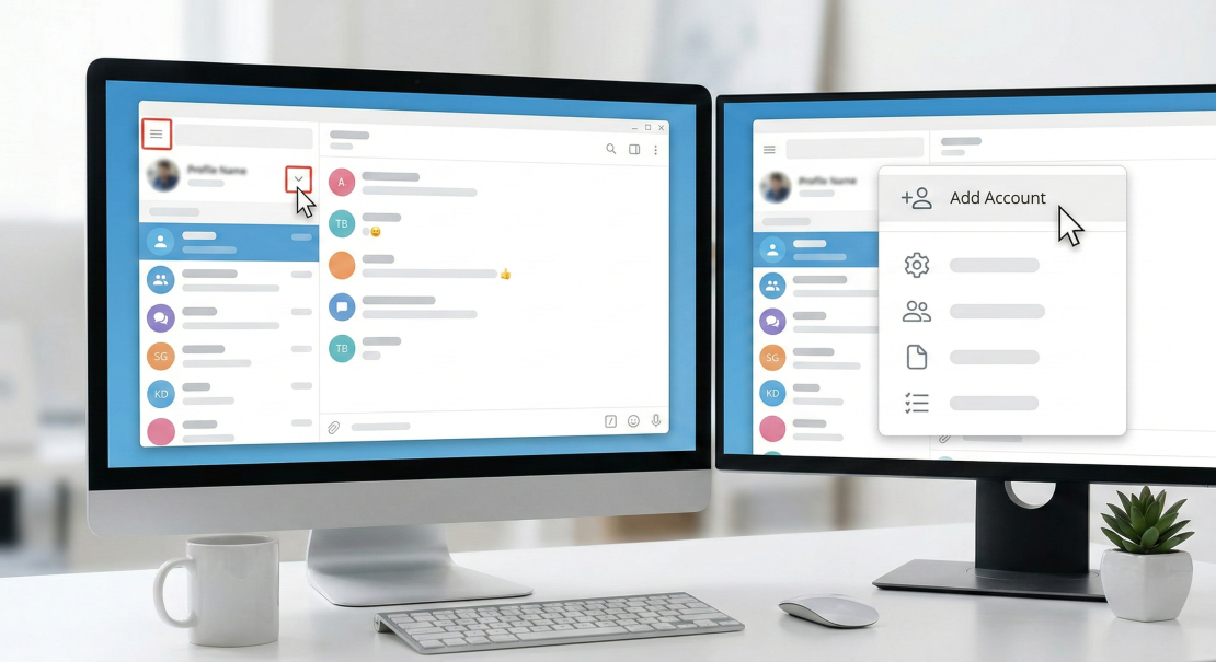 계정 추가 화면