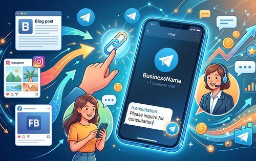 텔레그램 비즈니스 채팅 링크 생성 및 활용법