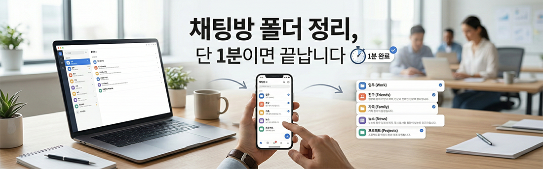 채팅방 폴더 정리