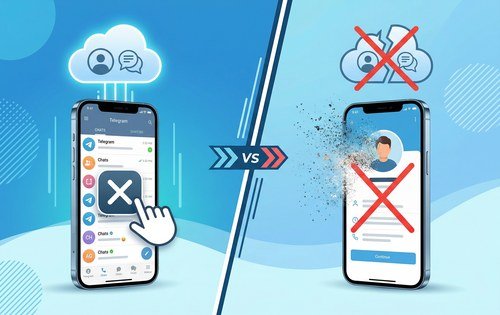 텔레그램 앱 삭제 vs 계정 삭제 차이점 완전 정리