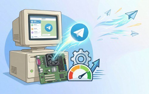 텔레그램 구형 PC 최적화 저사양 세팅 팁