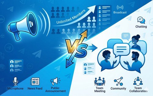텔레그램 채널 vs 그룹 채팅방 완벽 비교 내 목적에 맞는 방 만들기