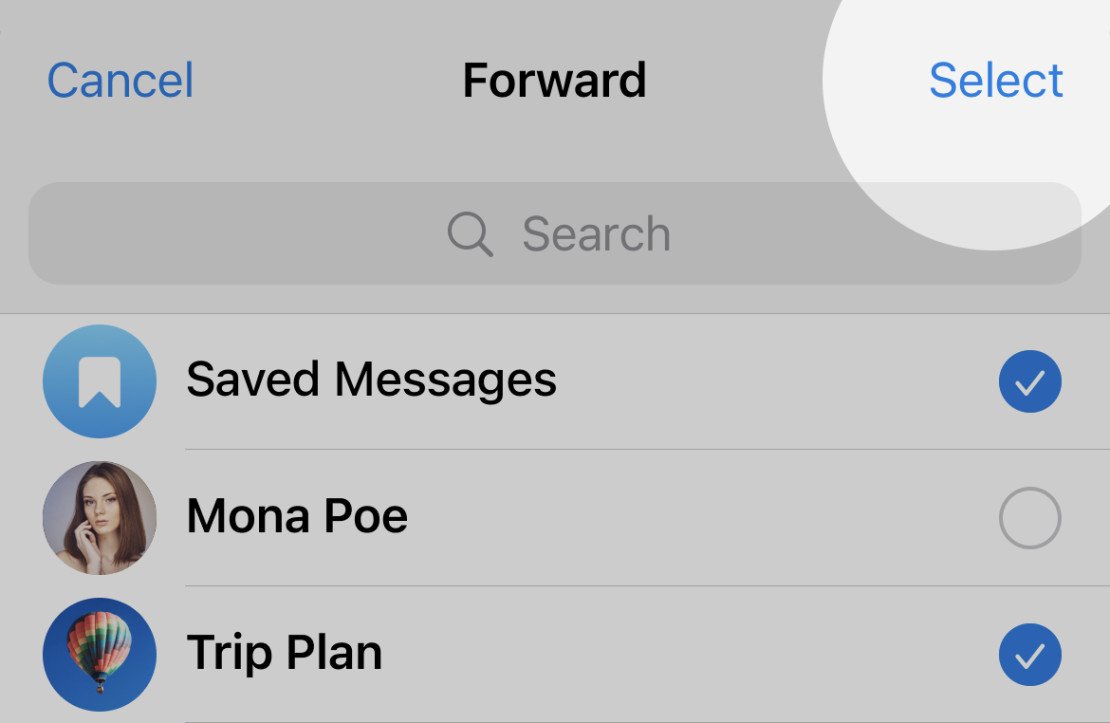 여러 수신자에게 전달