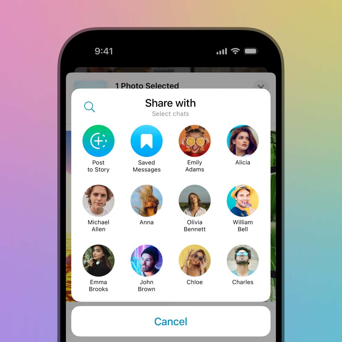 iOS의 공유 메뉴