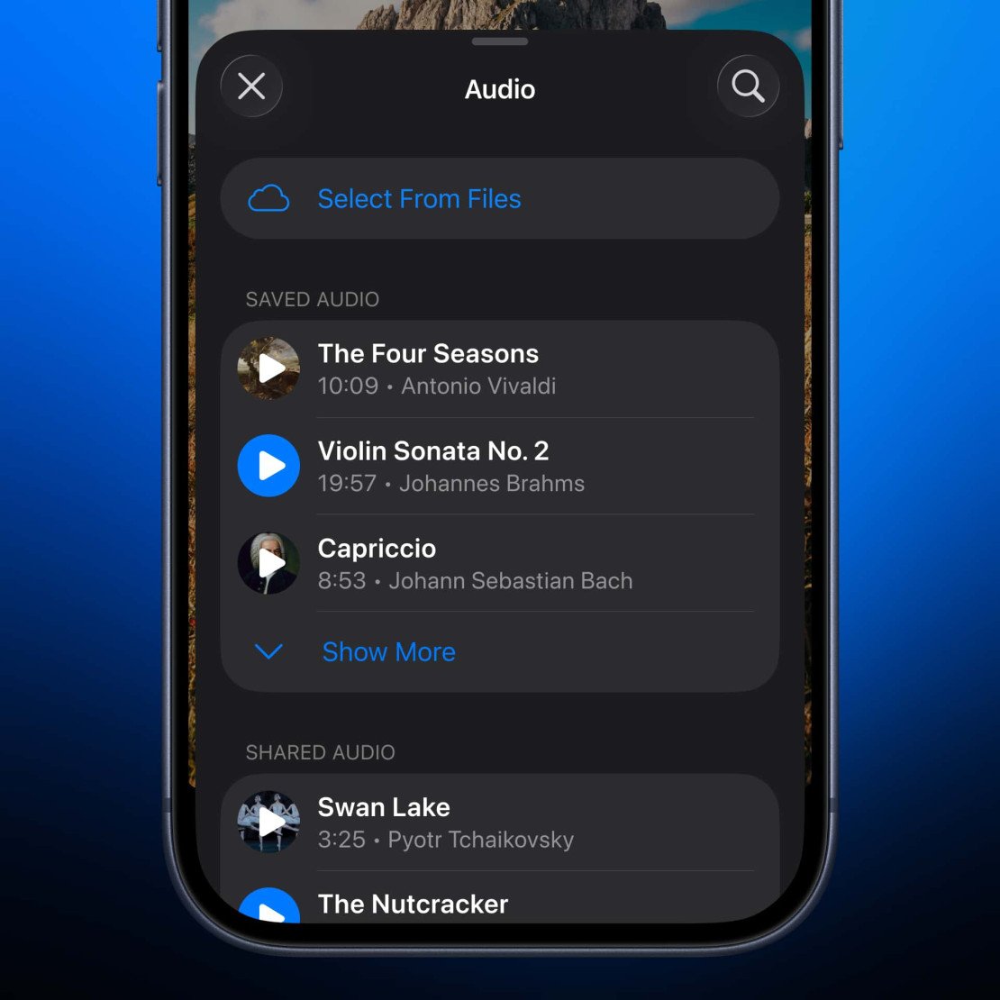 스토리의 오디오