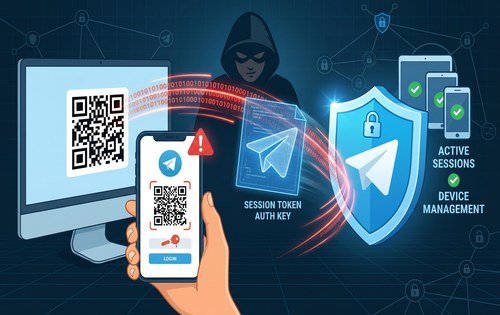 텔레그램 QR 코드 로그인 피싱 예방