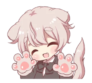 벽 뒤의 수줍은 캐릭터 (Shy Peeking Anime Girl)