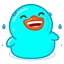 청록색 빙구 오리 (Cyan Duck)