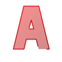 빨간 알파벳 A (Red Alphabet A)
