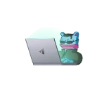 해킹하는 파란 곰 (Hacker Blue Bear)