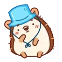 둥근털 고슴도치 이모지 (Hedgehog)