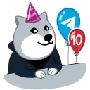 텔레그램 10주년 강아지 (Telegram 10th Anniversary Dog)