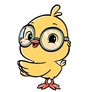 안경 쓴 아기 병아리 (Smart Little Chick)