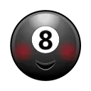 8번 당구공 (8 Ball Emoji)