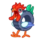 타이어를 낀 수탉 (Tire Rooster)
