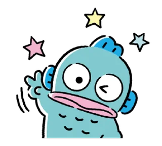 익살스러운 물고기 (Playful Blue Fish)