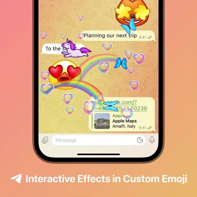 Interactive Emoji 맞춤 이모지 · 풀스크린 효과 · 동기화 체험 · PC 유저 필수 딱딱한 텍스트 대화는 이제 그만! 이모지를 클