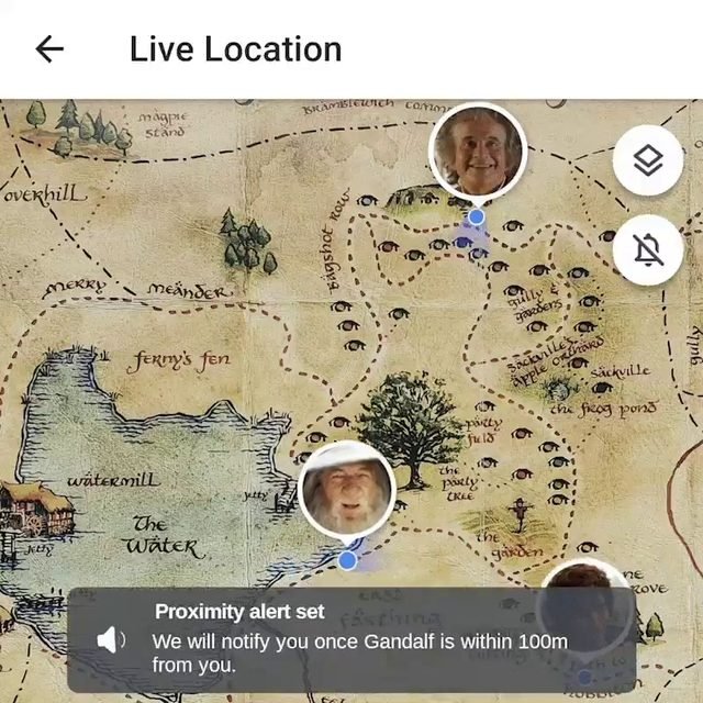 Smart Real-time Tracking "엇갈림 없는 완벽한 조우"실시간 위치 공유 가이드 마치 마법사 간달프가 정확한 